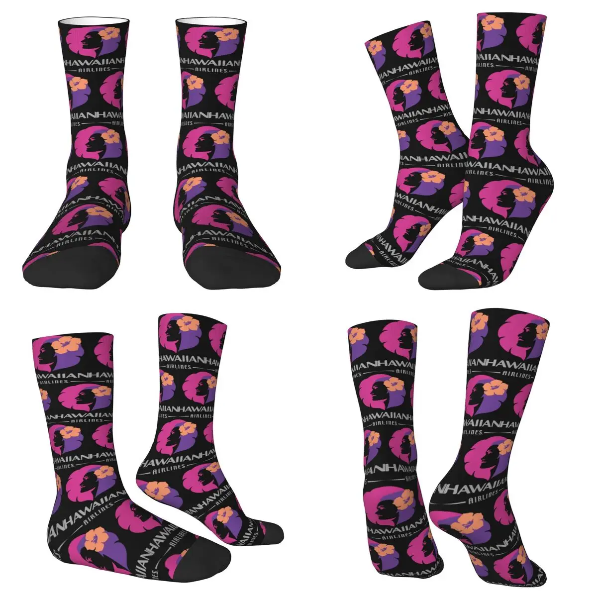 

Hawaiian Airlines Herc Travel End Of Southern Summer Sale Socks Harajuku Stockings All Season Long Socks Accessories Man Woman