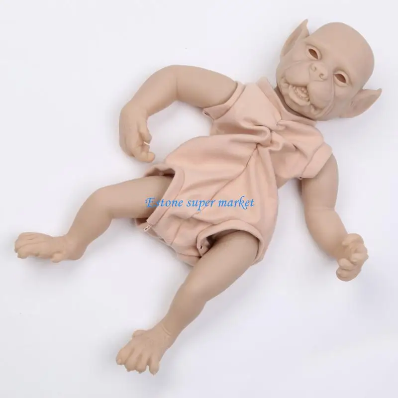 090B Simulação Anime Elfo Recém-nascido Ornamento Elf Boneca Decoração Roupas Reais para Criança