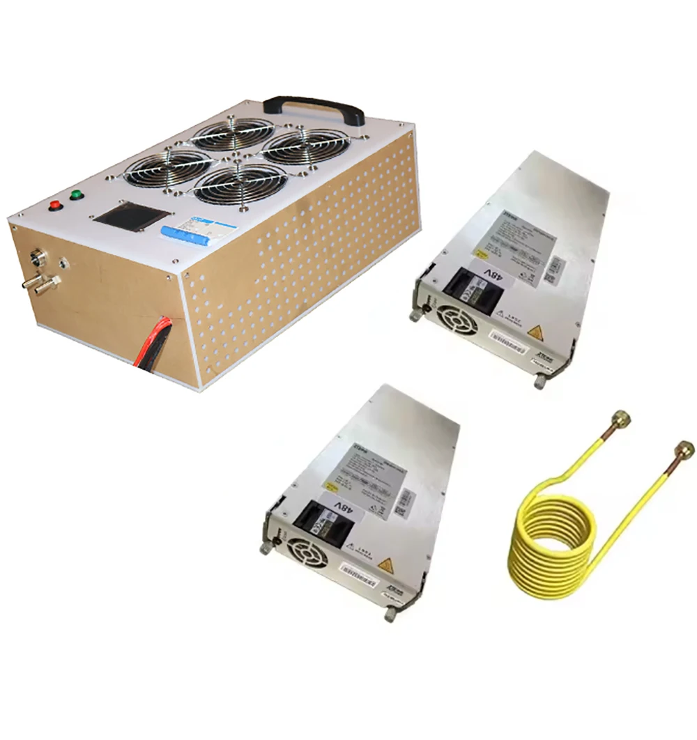 5000W High Frequency Induction Heater, Induction Heating Machine Metal Smelting Furnace with power supply