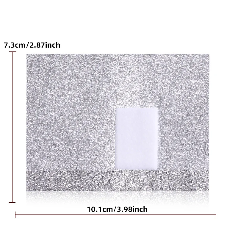 100 قطعة لفائف إزالة طلاء الأظافر بالجيل الألمنيوم مع الأسيتون مستلزمات فن الأظافر أدوات تنظيف إزالة النقع لأدوات صالون