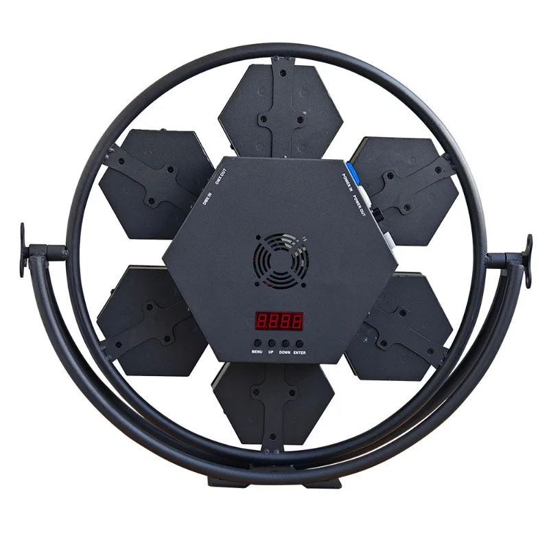 7 runde Retro-Lichter, Blitzlichter.