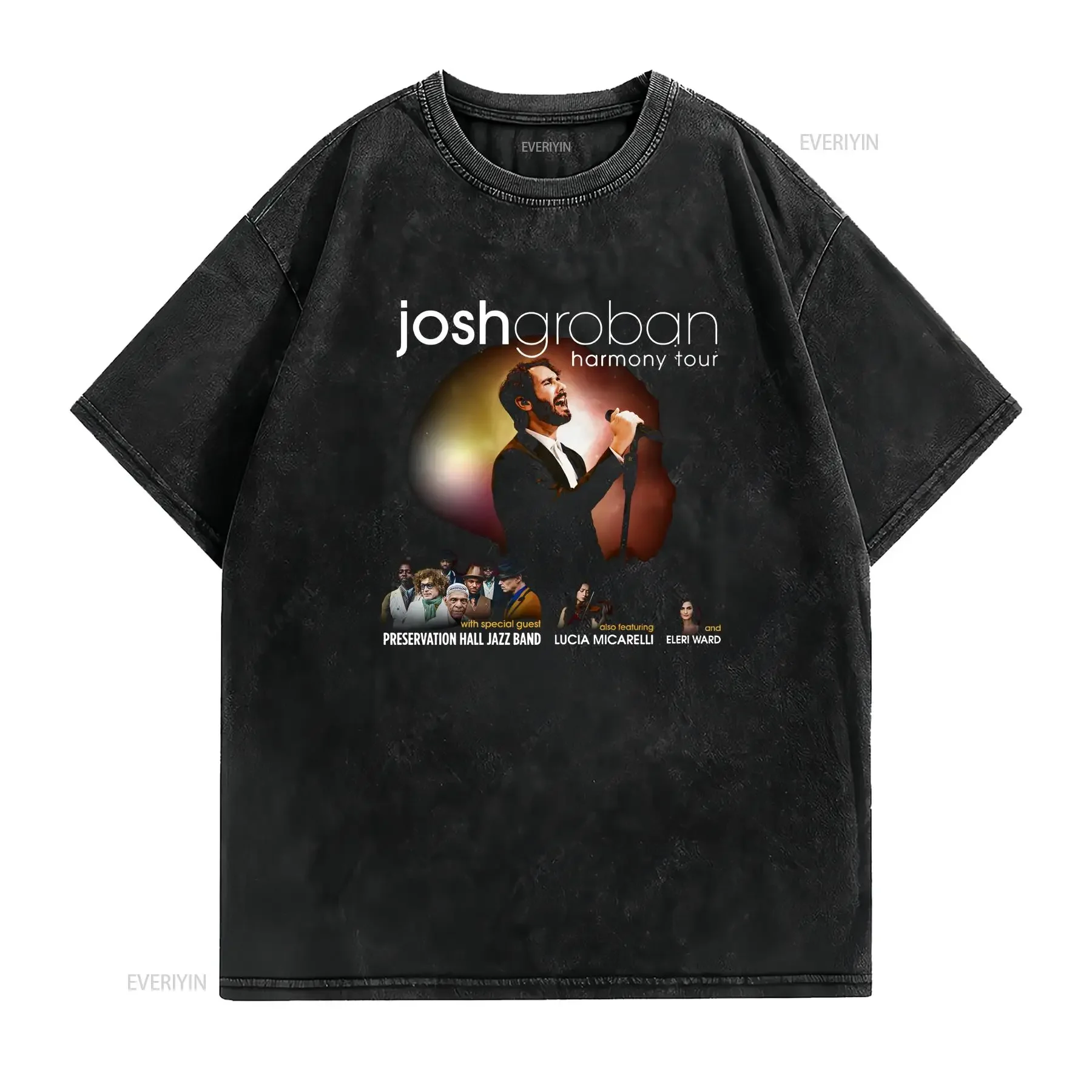 Josh Groban Harmony tour 2022 T Shirt Size S 4XL Cotton men vintage Washed Stylish Unisex designer clothes Breathable