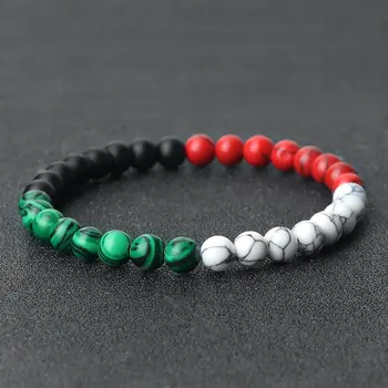 6 best sales Pulseira de bandeira com miçangas - №4