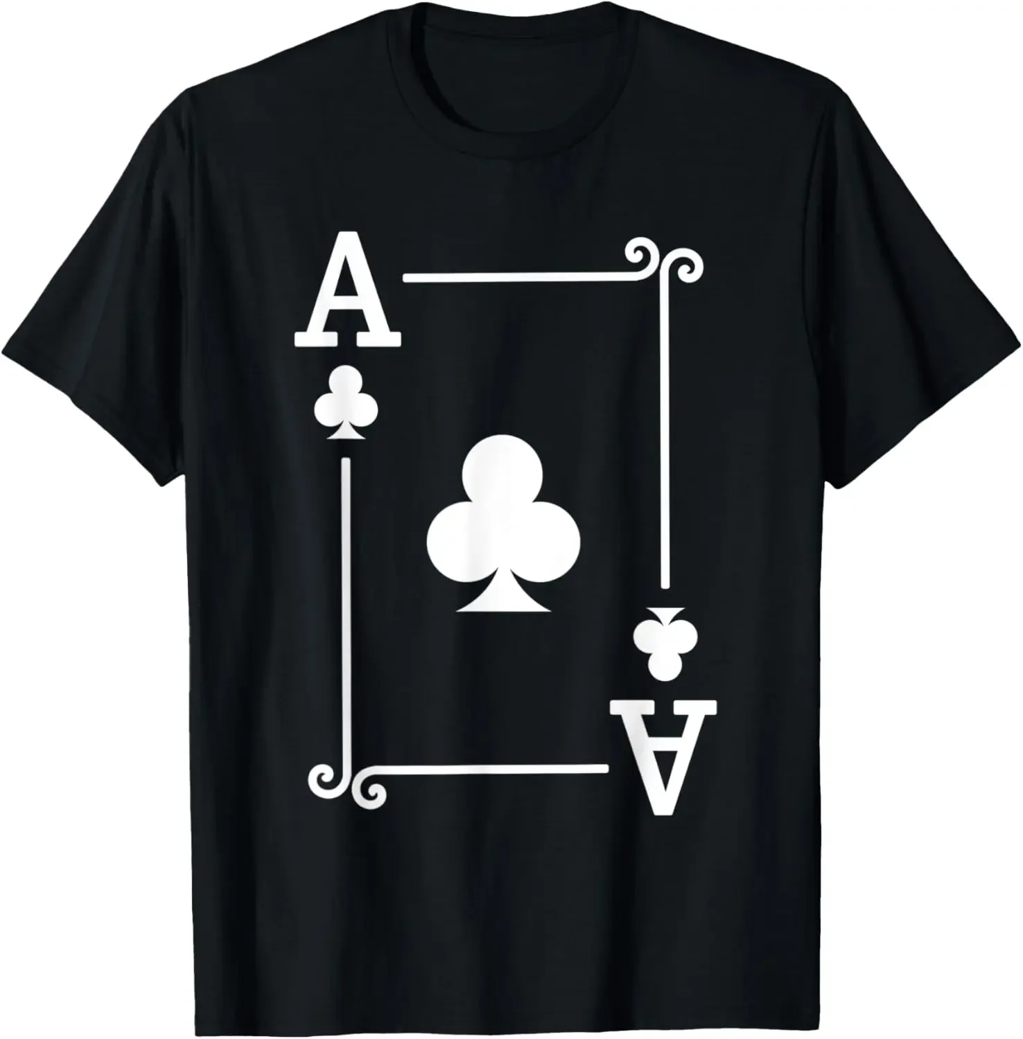 Plum Blossom Playing Cards Ace-K-Q-J-10-9-8-7-6-5-4-3-2 Diamond Pattern Poker T-Shirt Streetwear Graphic Costume T-Shirts