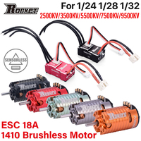 Rocket MINI RC Sensorless Brushless Motor 18A ESC Combo 2500KV-9500KV Motor for Kyosho Mr03 Pro Atomic DRZ 1/24 1/28 1/32 RC Car