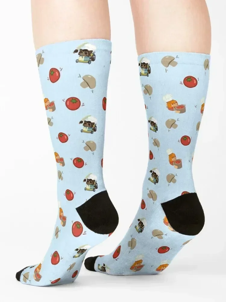 Cooking Stress 2 (Toms and ‘Shrooms) Socks winter thermal Thermal man winter loose sheer Women's Socks Men's