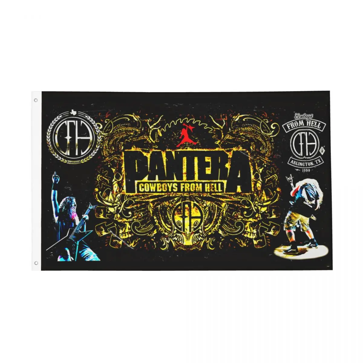 Pantera Heavy Mental Rock Band Flag Indoor Outdoor Banner Polyester Decoration Vivid Color 2x3 3x5 4x6 5x8 FT Flags