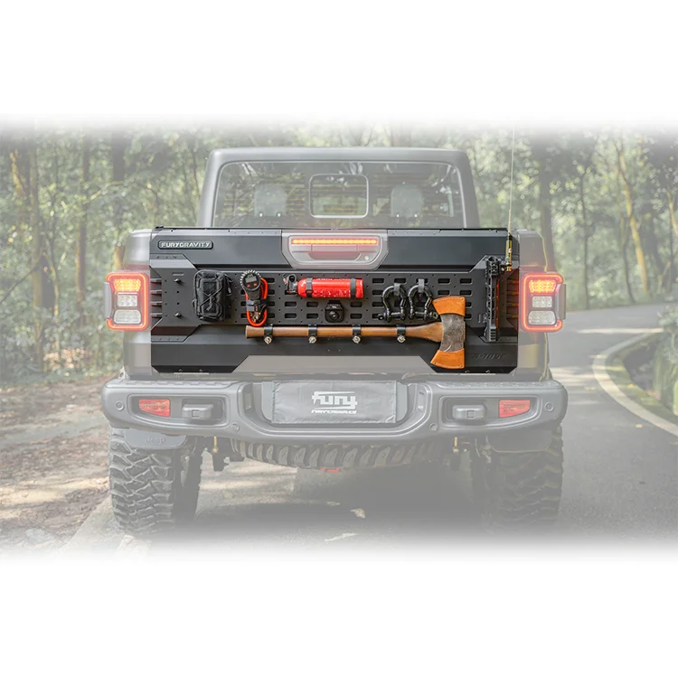 

FURY 2020+JT accessories parts Aluminum MULTIFUNCTIONAL TAILGATE EXPANSION PANEL For Jeep Gladiator