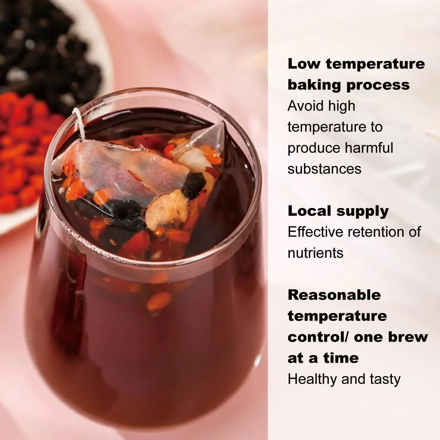 Sugar Free Natural Ginseng Five Treasure Herbal Tea , Mixed Natural Herbal For Men Daily Energy & Overall Body Wellness Support