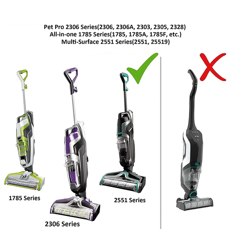 Replacement Roller Brush Hepa Filter For Bissell 1866 1868 1926 1785 Vacuum Cleaner Accessories Part 1613568&1608684