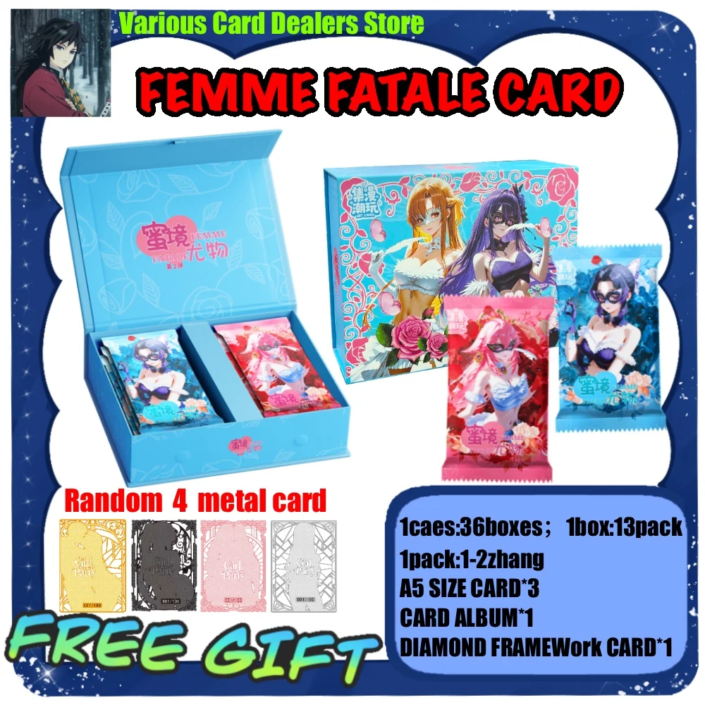 Wholesale Newest ''Femme Fatale ”Goddess Story Collection Cards Anime Girl Party Swimsuit Feast Box Toy Hobbies Gifts