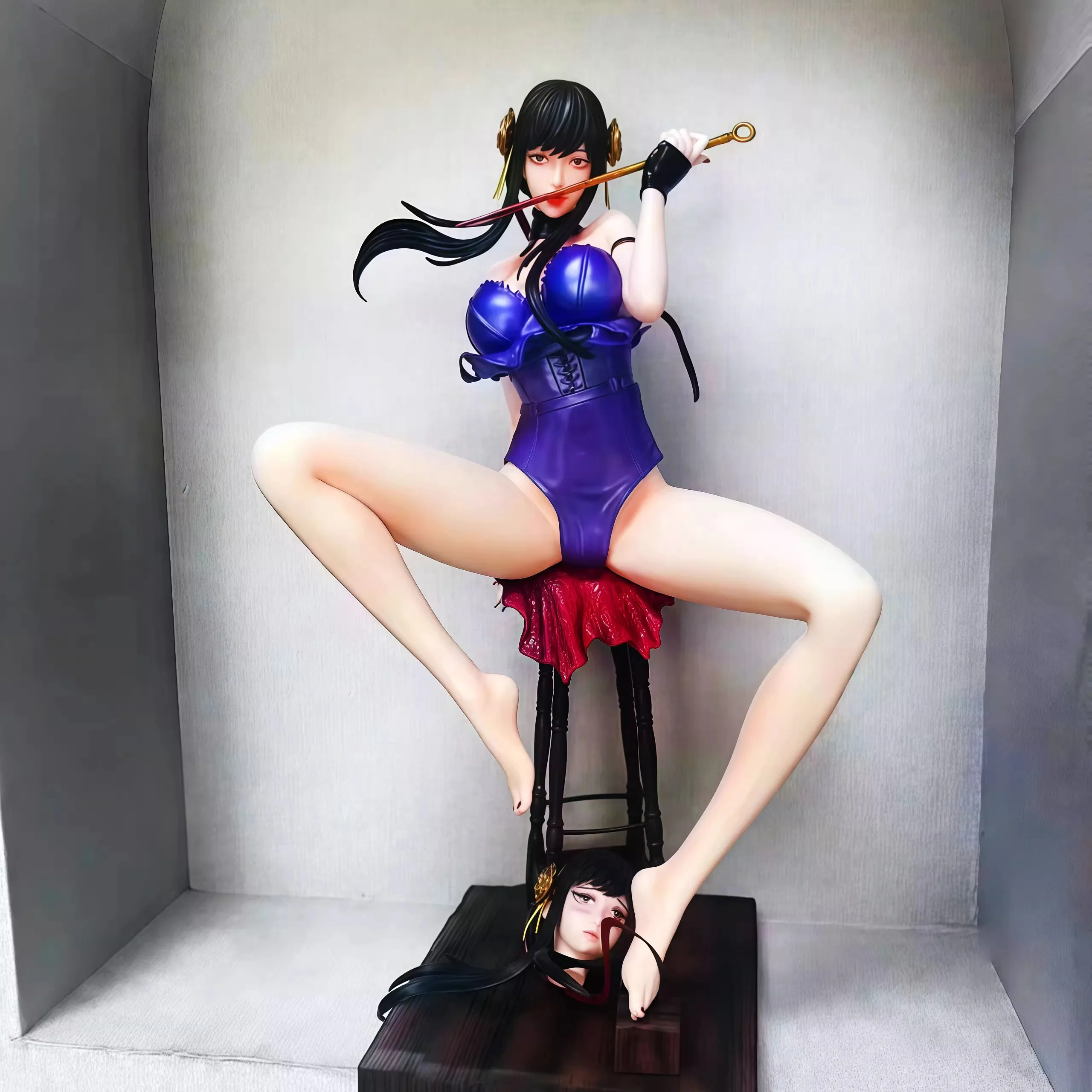 

38CM Spy × Family Battle Yor Forger GK Ver Girl figure PVC Action Toy Statue Collection Anime Model Adult Doll Gift