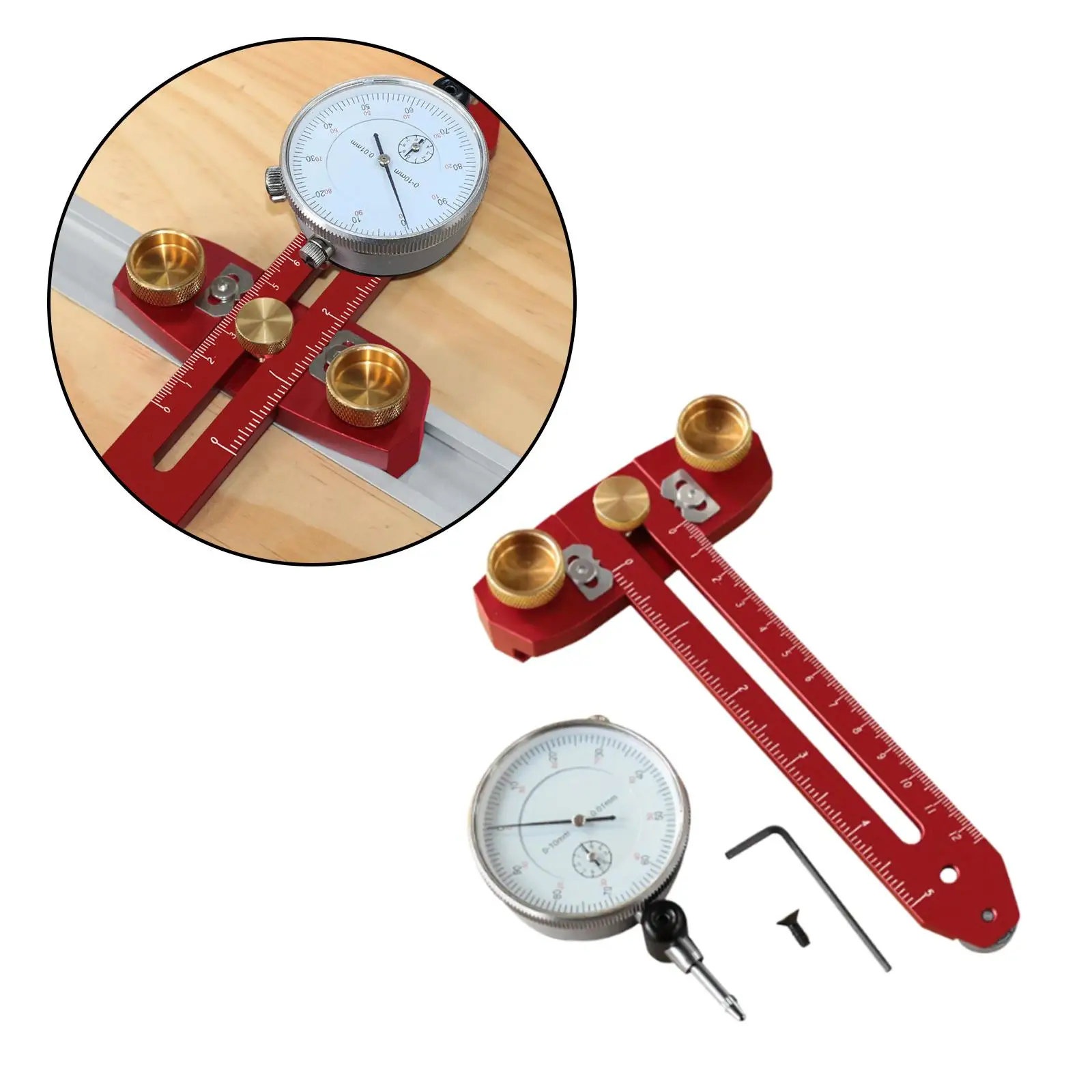 

Table Saw Jig Guide Gauge for Aligning and Calibrating Adjustable Calibrator