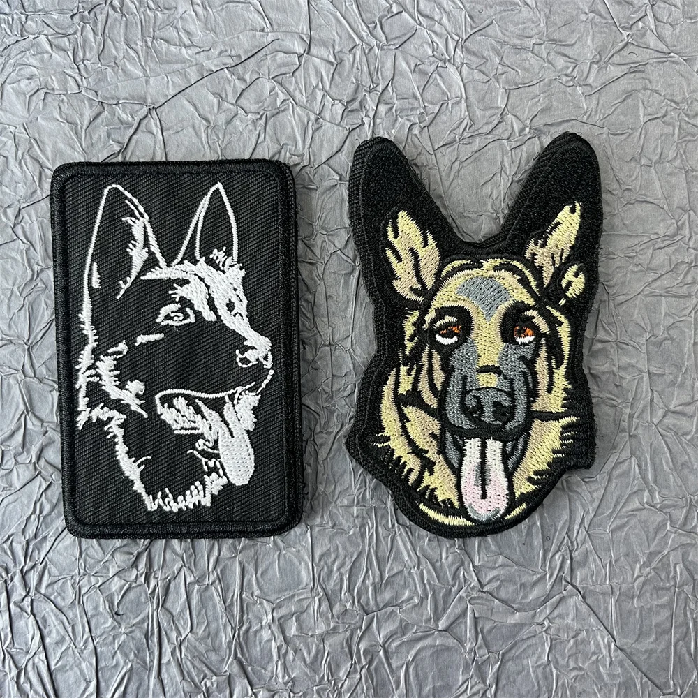 

Cartoon Dog Patch Embroidery on Clothes Hook and Loop Patches Backpack Tactical Military Equipment Animal Badges
