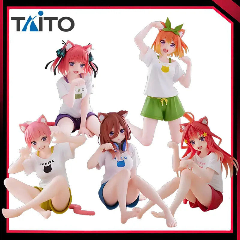 在庫ありtaitoデスクトップキュート五等分の花嫁中野一花ニノミク四葉イトスキ猫ルームウェア版フィギュアおもちゃ
