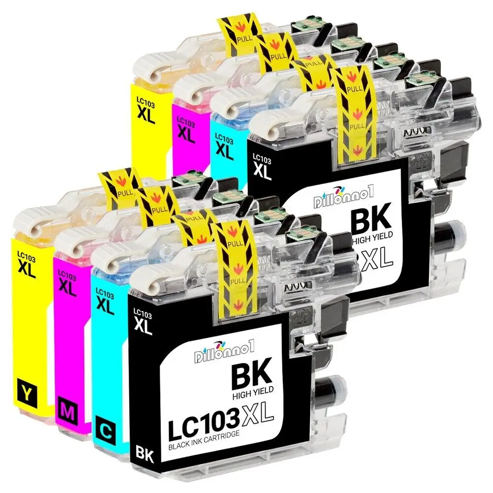 8pk LC103 tinta XL untuk saudara DCP-J152W MFC-J245 MFC-J285DW MFC-J470DW MFC-J450DW