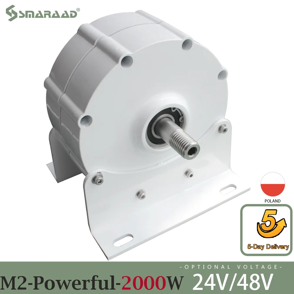 Wind Turbine and Water Turbine Low Speed 2000W  24V 48V Gearless Permanent Magnet Generator