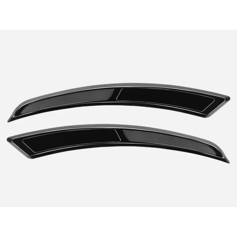 2PCS TPU Anti-Collision Self-Adhesive Black Wheel Eyebrow Strips Universal Body Protector Exterior Trim