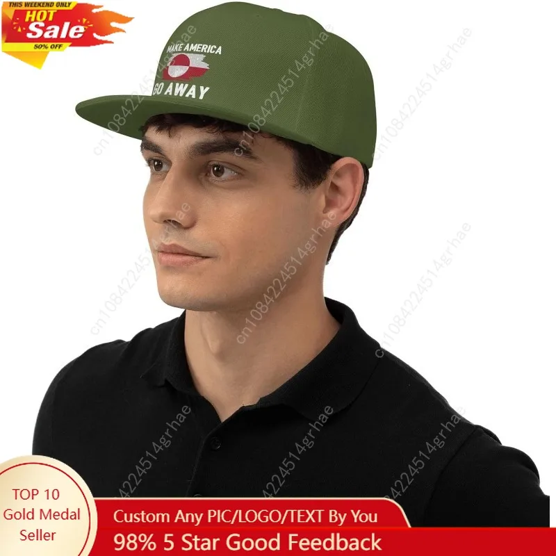 

Vintage Make America Go Away Hat Fashion Trucker Hat Flat Brim Baseball Caps