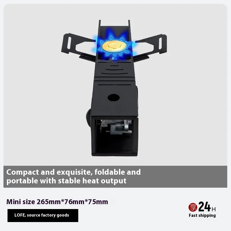 Portable Mini Folding Gas Stove New Design Butane Fuel Cooker for Camping Manual Application