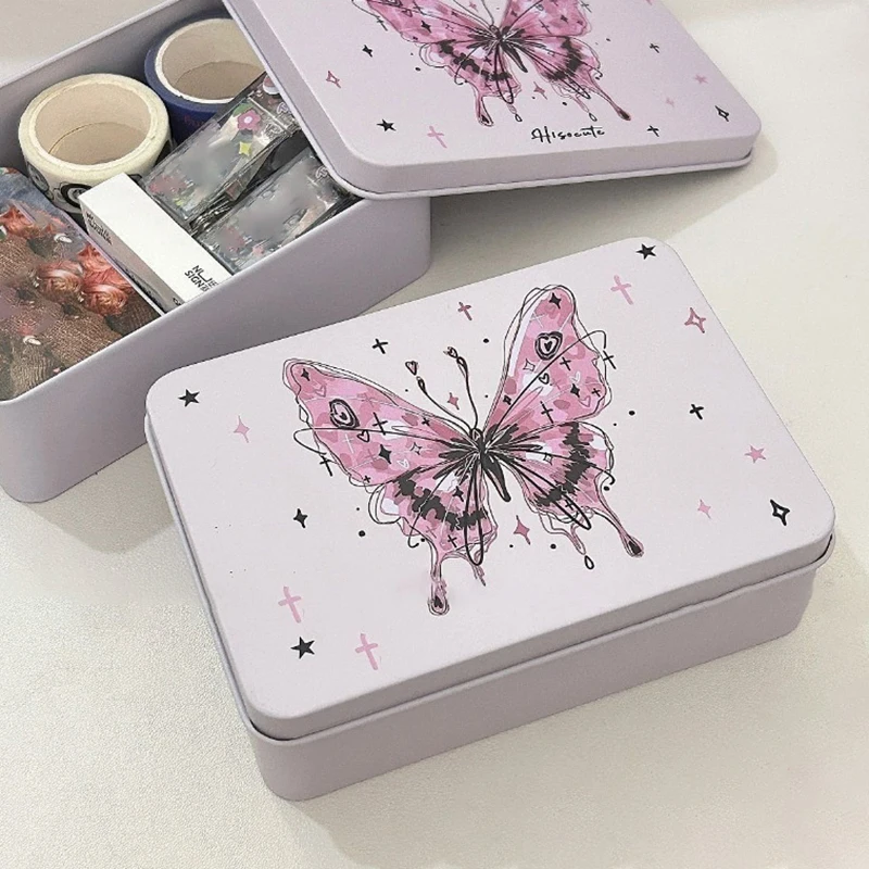 1Pc Metal False Eyelash Storage Box For Eyelash Extension Tool Organizer Lash Accessories Cosmetic Makeup Tools Storage Box