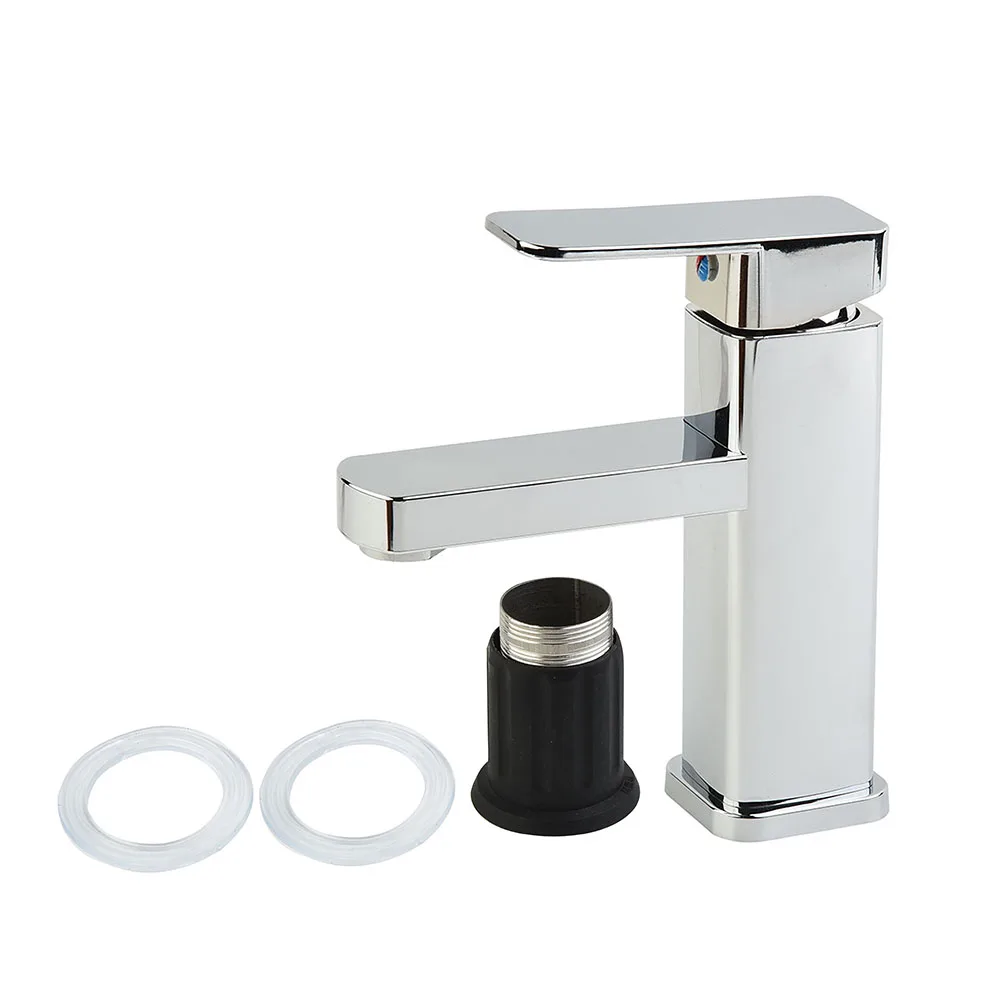 

Квадратный смеситель для раковины, смеситель для холодной и горячей воды, смеситель для раковины из нержавеющей стали на палубе, смеситель для раковины в ванной комнате, смеситель для раковины