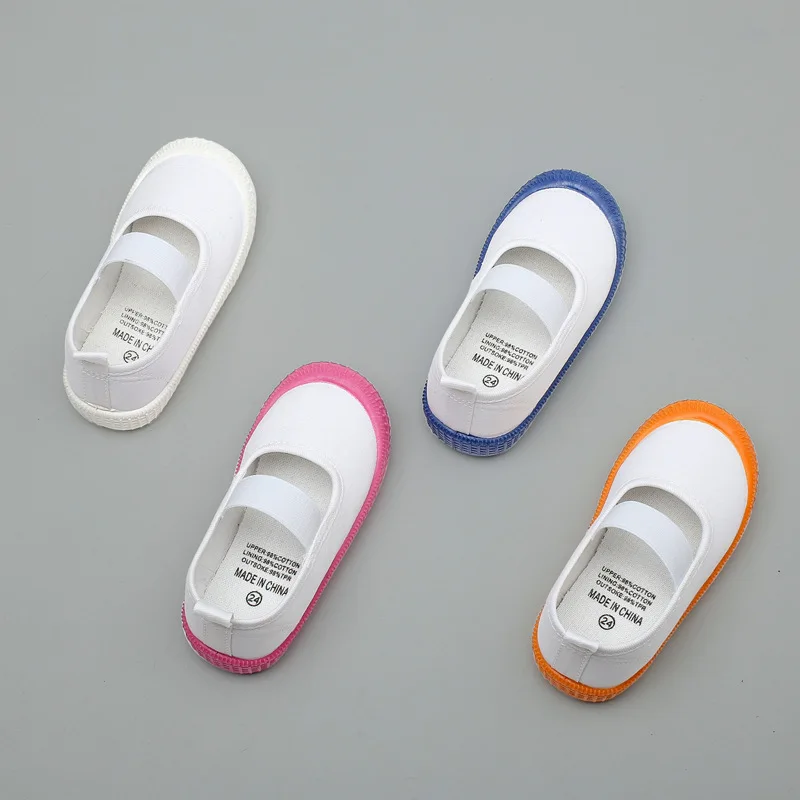 Kid Canvas Shoes Summer New Little Children Board Shoes Boys Girls Sport Casual Shoes Fashion Breathable Flats Non-slip Sneakers