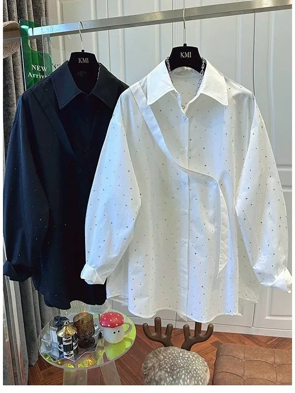 

Высококачественная модная мужская рубашка большого размера с длинным рукавом, трендовая новинка весеннего сезона, повседневная одежда.