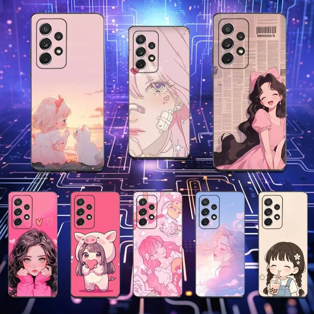 Beauty Pink Gir Art… - image