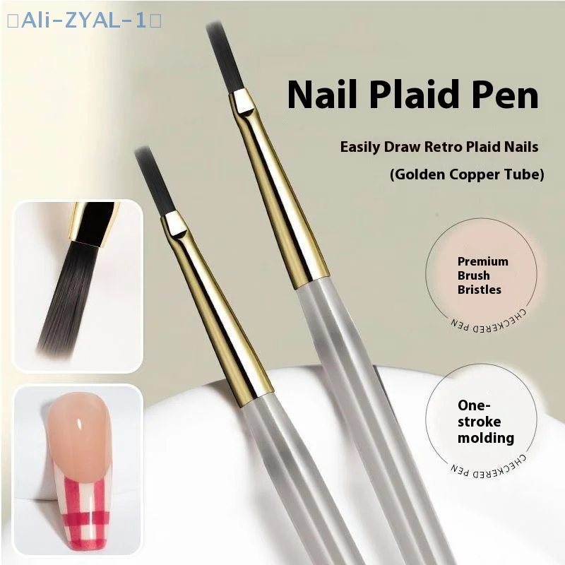 【ZYAL-1】1/5/6 Uds. Pincel para decoración de uñas, comprobador de dibujo de uñas, pincel de línea de pintura, herramienta de Arte de uñas, pinceles de pintura acrílica, herramienta de diseño DIY