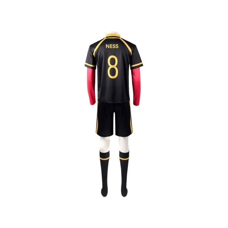 Disfraz de Cosplay de Anime Blue Lock Kaiser, uniforme rojo, peluca Bastard Munchen Ness Isagi Yoichi Kurona, Cosplay de fútbol para hombres
