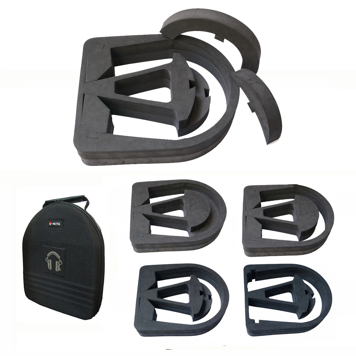 صناديق حمل سماعات الرأس V-MOTA TDG لـ Steelseries ELITE Prism، Siberia V2، V3، Razer Kraken 7.1 Chroma، Orca (حقيبة سماعة الرأس)