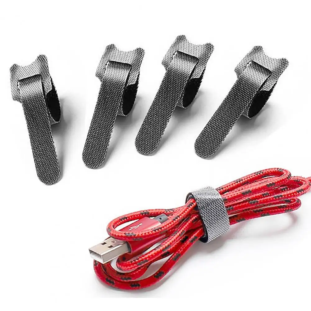 

Nylon Reusable Fastening Cable Ties Hook Loop Tape Cable Strap Wire Tie Cable Management 8-Inch Adjustable Cord Organizer DIY