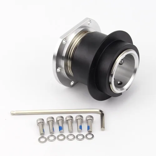 Imagen 2 del producto QR1 Simulador de juego de carreras junto al volante Volante de metal de liberación rápida Compatible con base FANATEC