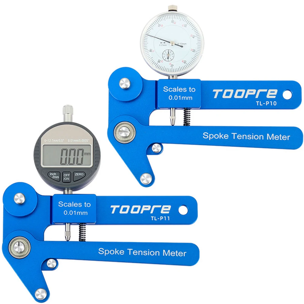 

TOOPRE Bicycle Tension Meter Aluminum Alloy Bike Spokes Indicator Digital Mechanical/Electronics Stable Tool Cycling Accessories