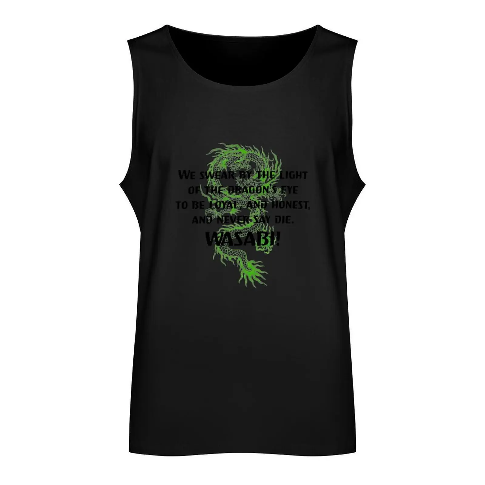 kickin' it wasabi code Tank Top running shirt underwear Vest male