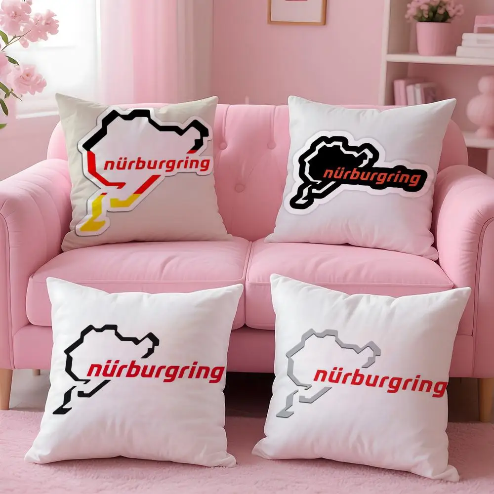 

classic N-Nurburgring Cushion Cover Comfortable Reversible Pillow Cover Ideal for Car Sofa Bedroom & Beyond
