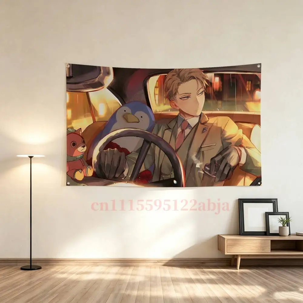 S-Spy Family Flag Tapestry Poster Banner For Bar Beer House College Dorm Room Art Music Tapestry Banner Gift