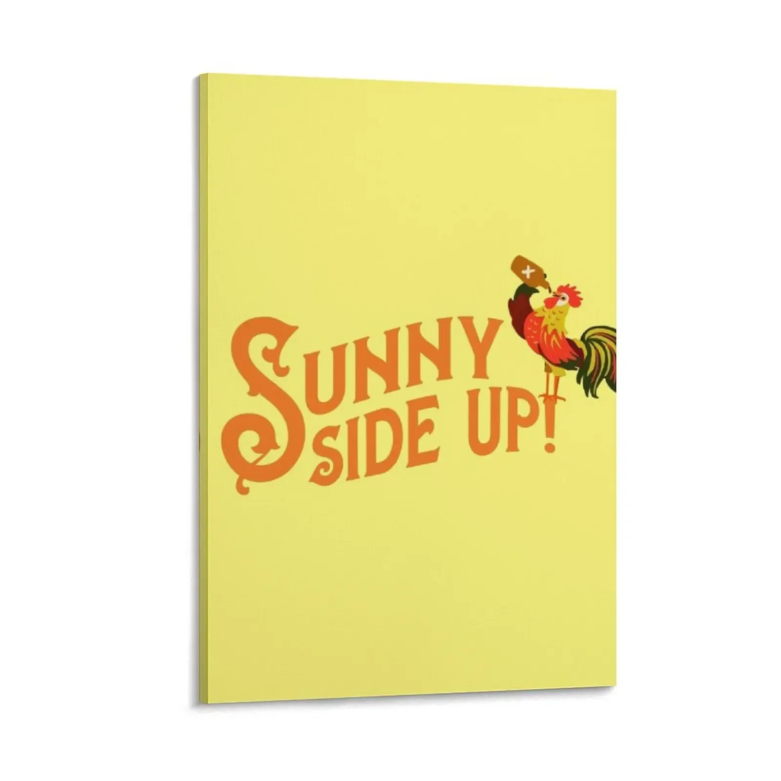 

Sunny Side Up Funny Rooster Drinking Design Canvas Painting home decorations house decoration Wall decoration poster