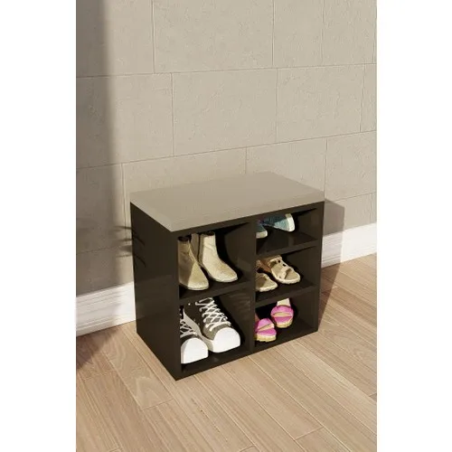 Ünüvar Concept Shoe Upper With Five shelf, Eider black