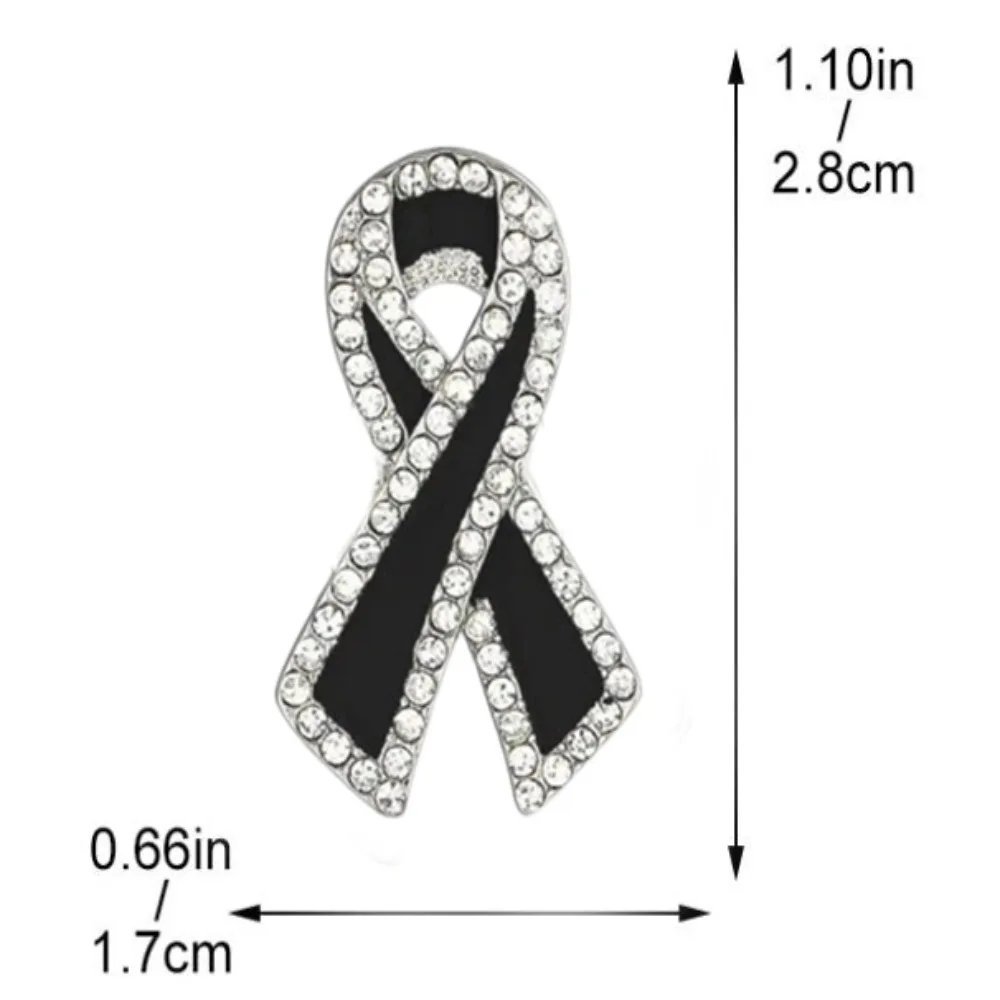 New Black Memorial Black Badge Queen Souvenir Black Ribbon Brooch Pin Alloy Funeral Mourning Badge For Funerals and Mourning