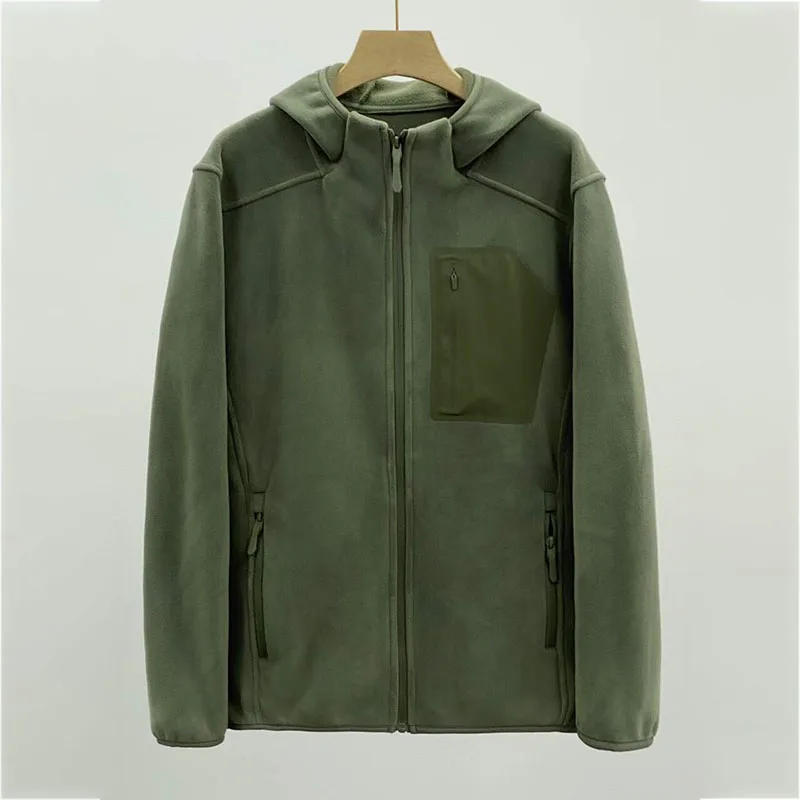 

ARC Outdoor Men's Cycling Travel Sports Hiking Breathable Rock Climbing Hunting Leisure Camping Warm Double-sided Fleece Jacket