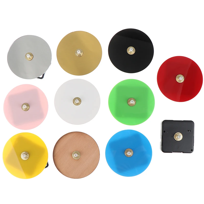 1set DIY Silent Quartz Watch Round Wall Clock Movement Mechanism Parts Repair Replacement Need Tools Home Decor