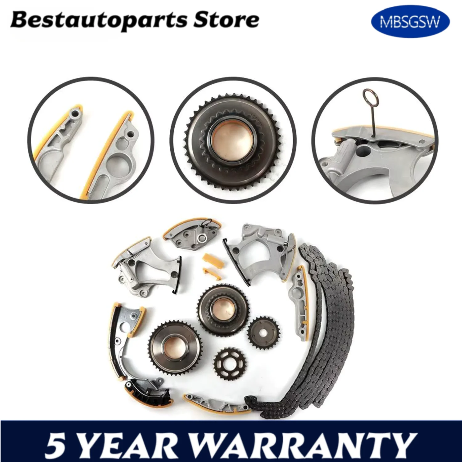 

Timing Chain Kit For Audi A6 C7 A8 D4 Q7 S4 S5 B8 SQ5 3.0T V6 Volkswagen Touareg Hybrid With Gears