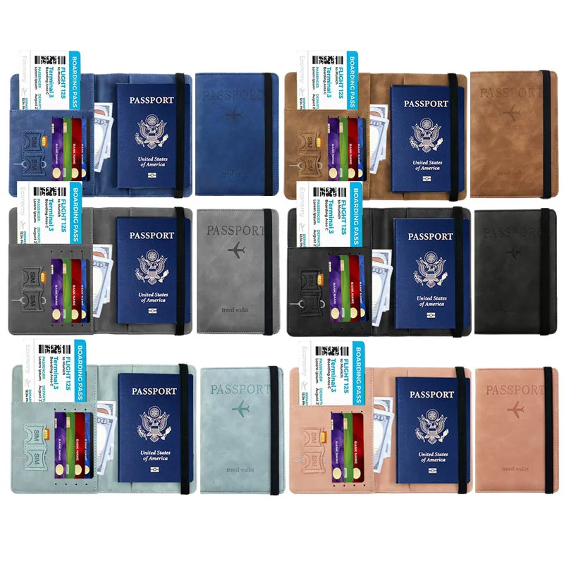 

Passport Protection Bags Travel Passport Credit Holder Cover Case Business PU Leather Women Men Ticket Protective Accessories