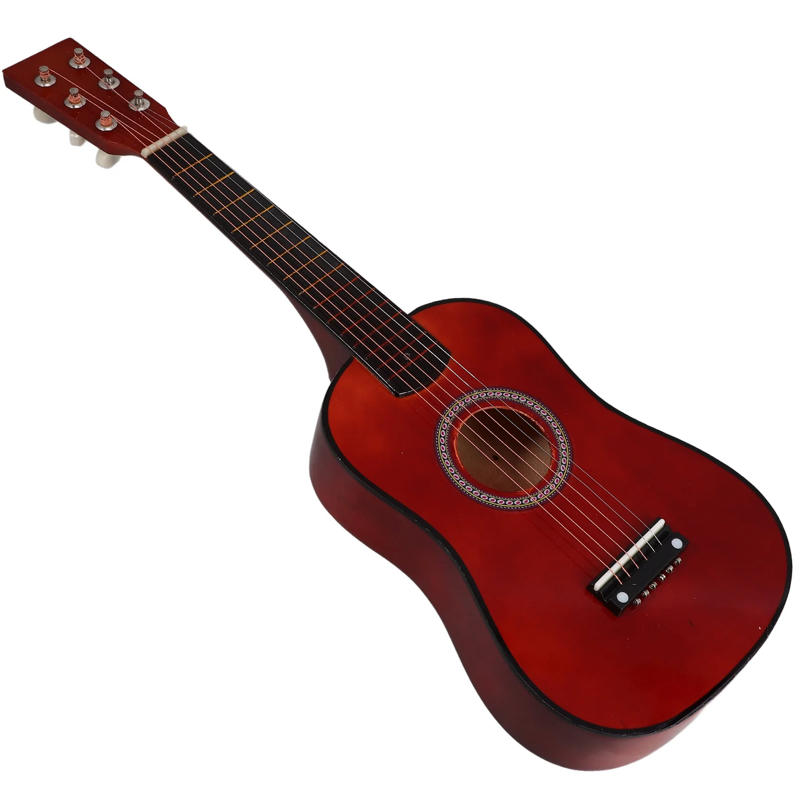 Stile vintage 23 pollici chitarra folk acustica per principianti strumento musicale in legno suono elettrico strumento giocattolo per bambini