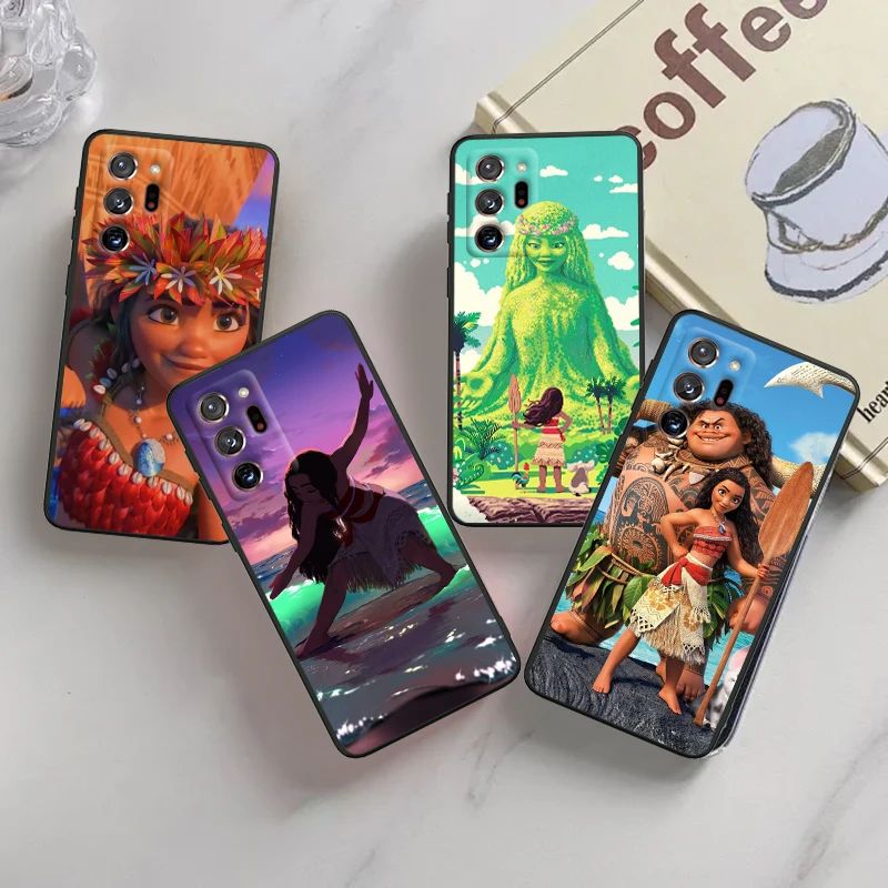 Disney Moana Ocean Film For Samsung A53 A52 A33 A32 A51 A71 A21S A13 A73 A55 A22 A23 A35 A72 A54 A12 5G Black Soft Phone Case