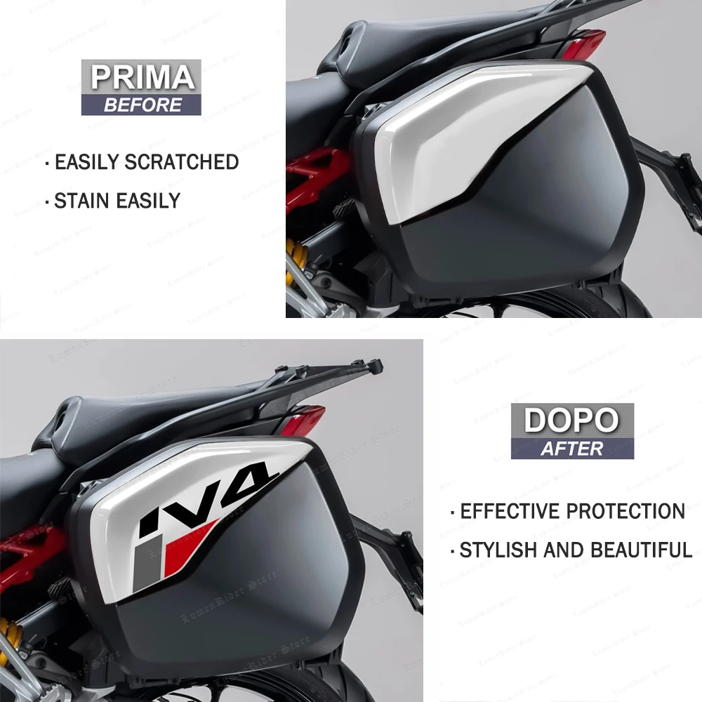 For Ducati Multistrada V4S V4 S Touring Motorcycle Vario Case Sticker Side Boxes Panniers Luggage Protection Decals