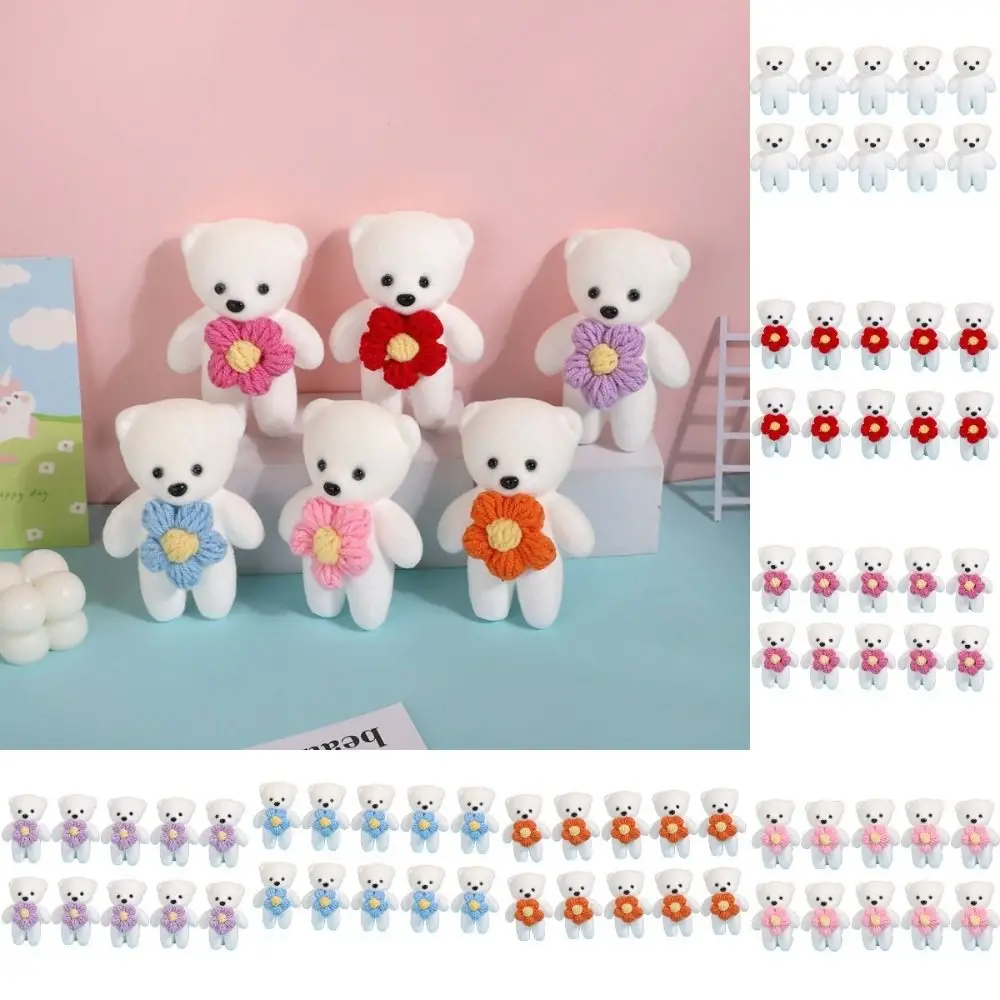 

10pcs/bag Foam Bear Bear Plush Foam Toys Plush Animal Cartoon Mini Bear Flower Bouquet 9cm Diy Cartoon Bouquet Doll Girlfriends