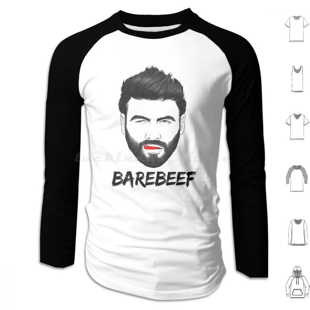 Bare Beef Logo Hoodie Cotton Long Sleeve Barebeef Bears Bear Woof Pride Grrr Men Cute Bearart Bearpride Bearflag